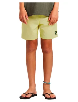Short De Bain Culture Cherlo Lime 164 cm Garçon - Protest - FashionsVida