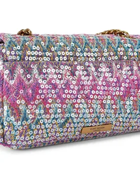 Bolso de hombro con lentejuelas y asa de cadena - Kurt Geiger - FashionsVida