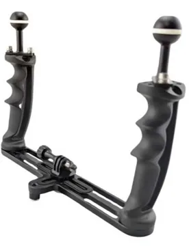 Base A Doppia Impugnatura A Sfera Per Action Cam Tr09 - Kraken - FashionsVida