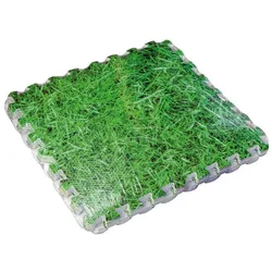 Pool Floor Protector 8 Mm 9 Units Grass 50 x 50 cm unisex