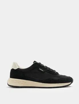 Lifestyle Lace up Trainers Black male - M&S - FashionsVida