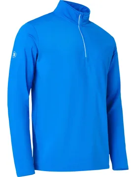 Layer Cradoc Fleece 1/2-Zip, royal l - Abacus - FashionsVida