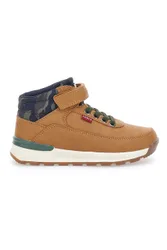 Sneakers mid-cut marroni con velcro ASCOT MINI 27