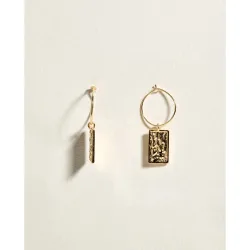 Pendientes labrados de mujer