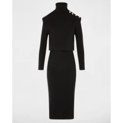 Morgan - Vestido con cuello alto