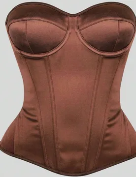 Top corsé minimalista y elegante para mujer, ajustado a la cintura, estilo corte, corpiño ceñido, top bustier vintage sexy moldeador de Body y cint - Shein - FashionsVida