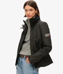 Superdry Damen Mountain Windbreaker Jacke Schwarz - Größe: 42