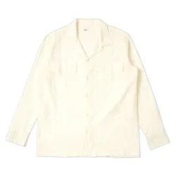 Camicia attendant shirt arten seersucker - ecru