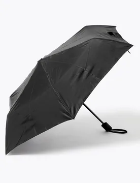Umbrella with Windtech™ Black male - M&S - FashionsVida