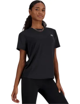 Athletics Laufshirt Damen Black Heather Gr. M - New Balance - FashionsVida