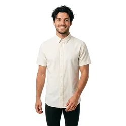 Camicia A Maniche Corte Breeze Linen White XS