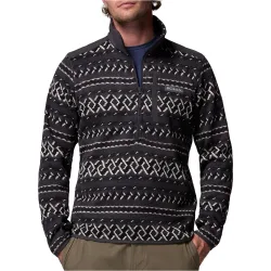 Sweater weather printed ii forro polar hombre Negro (M)