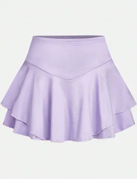 Falda mini de unicolor de moda casual para niñas preadolescentes 10Y - Shein - FashionsVida