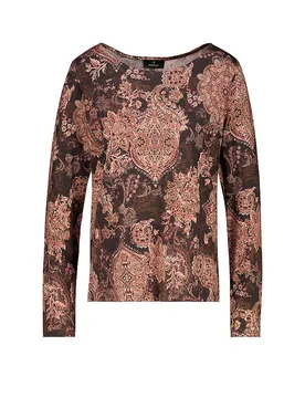 T-shirt à manches longues marron 44 - monari - FashionsVida