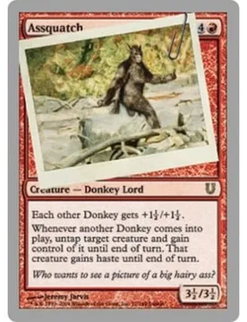Assquatch (foil) Unhinged - Magic: The Gathering - FashionsVida