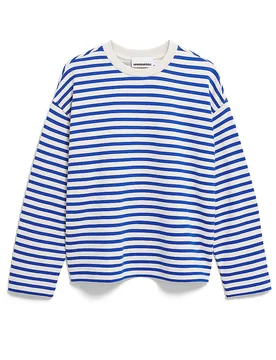 Suéter Oversized Fit FRANKAA STRIPES crema S - Armedangels - FashionsVida