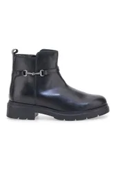Stivaletti neri in pelle con morsetto 849240 36