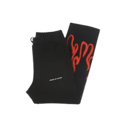 Pantalone Tuta Leggero Uomo Spray Flames Pants Black/red