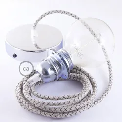 Cables Lampe Suspendue Pendel Pour Abat-jour Rd64 Lozenge 2 M Anthracite / Chrome Plated One Size