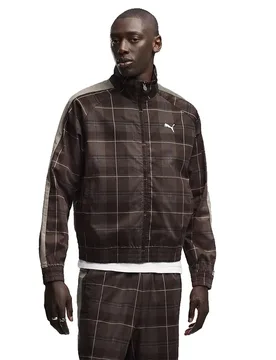 Veste De Survêtement T7 Relaxed Tartan Chocolate Fondue L - Puma Select - FashionsVida