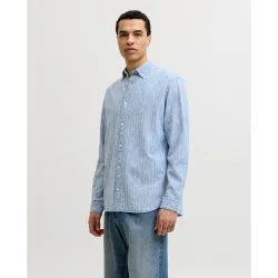 Jack & Jones - Camisa de hombre chambray manga larga