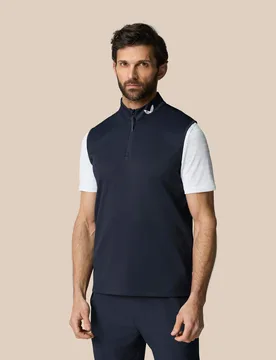 Club 1/2 Zip Gilet - Navy Midnight Navy 2XL male - Castore - FashionsVida