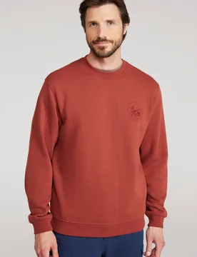 Circle Mountain Crew Neck Sweatshirt - Orange - Mountain Warehouse - FashionsVida
