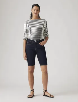 Bermuda Vaquera Shaping de tiro medio - Levi's - FashionsVida
