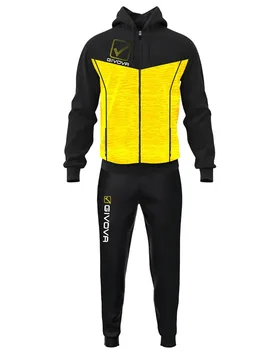 Survêtement Visa Melange Black / Yellow Melange M Homme - Givova - FashionsVida