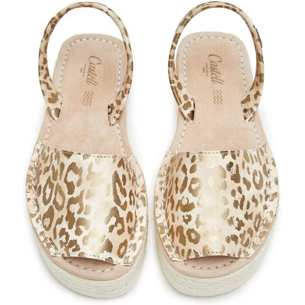 Menorquinas de mujer con animal print - CASTELL MENORCA - FashionsVida