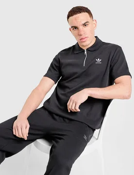 Waffle Polo Shirt - Herren, Schwarz - male - Size: L - adidas Originals - FashionsVida
