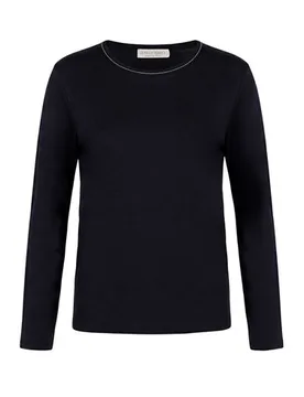Camiseta Mujer Azul marino L Mujer - Le Tricot Perugia - FashionsVida