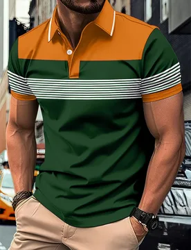 Simple Fashion Geometry Graphic Polo Shirts For Men Trend Summer Personality 3D Printed Polo Shirt Cool Streetwear Oversized Tee - Aliexpress - FashionsVida
