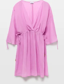 Vestido con manga fruncida - Tintoretto - FashionsVida