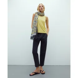 Pantalones rectos de mujer tobillero