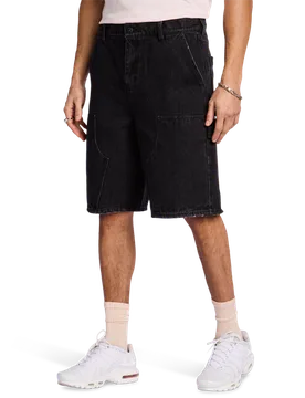 Salaman Carpenter Jeans Uomo - Pantaloncini Nero - Taglia L - Denim di cotone L - LCKR - FashionsVida