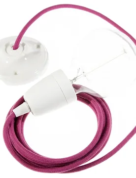 Cables Suspension Luminaire Rc32 Diy 1 M Burgundy / White One Size - Creative - FashionsVida
