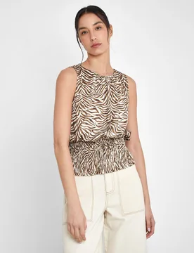 Top de mujer sin mangas con estampado - Trucco - FashionsVida
