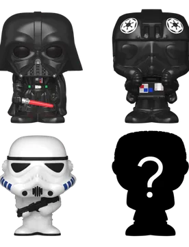 Bitty POP! Star Wars: Darth Vader, Tie-Fighter Pilot & Stormtrooper 4-Pack - Funko - FashionsVida