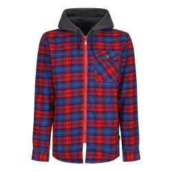Mens Tactical Siege Checked Jacket (Classic Red) - Size Large