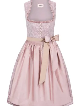 Dirndl Amaya (rosenholz, Gr. 48) von Bergfeuer Couture für Damen, 100 % Polyester - Stockerpoint - FashionsVida