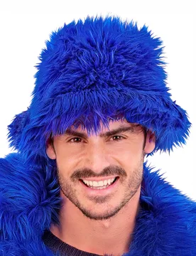 Plüsch Anglerhut Dunkelblau für Erwachsene - Widmann - FashionsVida