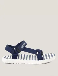 Lady Vendeavour Ankle Strap Flat Sandals Navy Mix female