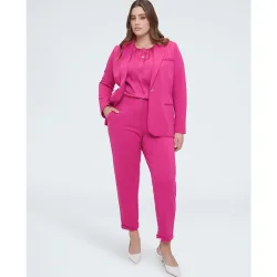 Pantalones de mujer balloon en punto milano