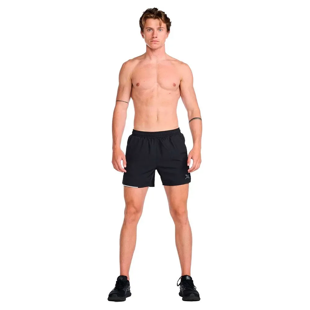Short Aero 5´´ Black / Silver Reflective M - 2XU - FashionsVida