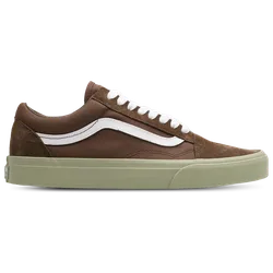 Old Skool Men's Sneakers - Brown - Size 8.5 - Leather & Textile - Brown - Size: 8.5