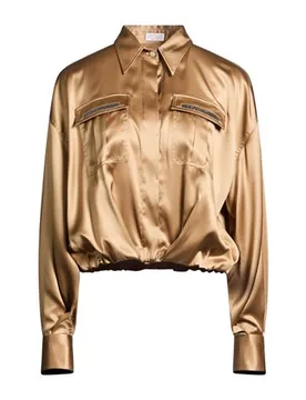Camisa Mujer Marrón claro M,S Mujer - Brunello cucinelli - FashionsVida