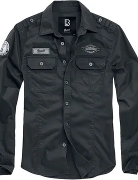 Langarmhemd - Luis Shirt - S bis 7XL - für Männer - Größe 5XL - schwarz - Männer - male - Brandit - FashionsVida