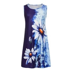 Sommerkleid „Margarete“ blau L Damen