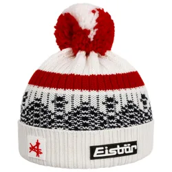 Norrak Pompom Hat by - white-red - Herren - Size: One Size